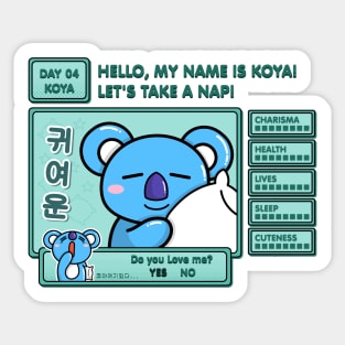 BT21- Koya Game Style Sticker